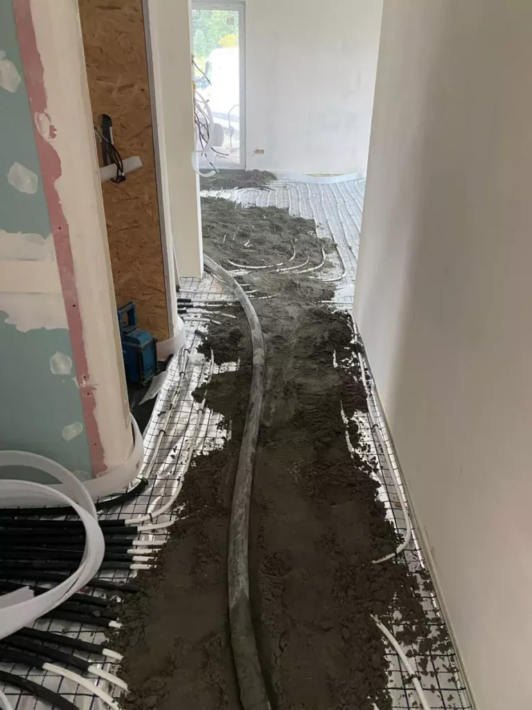 Betonáž podlahy RD Vidnava